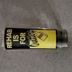 Rehab is for quitters extra large shot glass fun memento South Beach ( Florida )